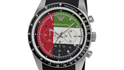 Limited edition Emporio Armani timepiece. Courtesy of The Galleria