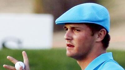Bryson DeChambeau of the US acknowledges the crowd during the second round of the Abu Dhabi HSBC Golf Championship 2016 at Abu Dhabi Golf Club in Abu Dhabi, UAE on 22 January 2016. EPA/ALI HAIDER