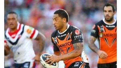Having seen Benji Marshall, centre, lead his Wests Tigers side in Australia’s National Rugby League, Australia national coach Tim Sheens says he still has no idea what Marshall will do and when.
