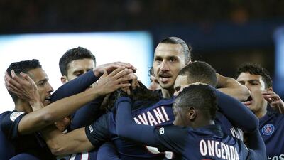 The record for biggest points difference in a Ligue 1 season between first and second was 17 by Lyon in 2007. Paris Saint-Germain currently hold a 22 point lead. Yoan Valat / EPA