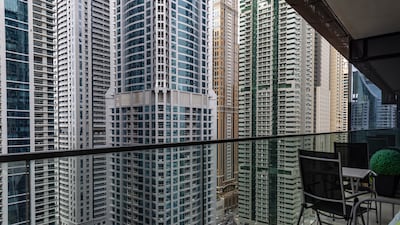 The view from the balcony