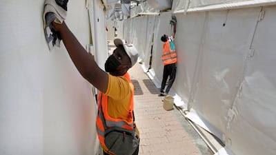 A major disinfection drive is under way in Mecca, in preparation for this year's Hajj.