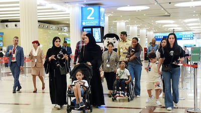 Services include priority boarding, noise-reducing seating and a visual travel-planning guide. Photo: Dubai Airports
