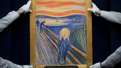 The red sky in Norwegian artist Edvard Munch's 1895 masterpiece 'The Scream' is, according to an astronomer in 2004, attributable to the effects of the Krakatoa volcano explosion in Indonesia in 1883 that lasted years. AFP