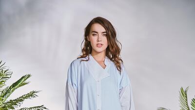 Candy-striped day looks by Twisted Roots. Courtesy Twisted Roots