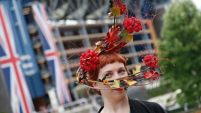 Giulia Mio Millinery during ladies day. AP