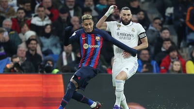 Raphinha 5 - Offside, but didn’t interfere with the move for Barcelona’s opening goal. Too easy to dispossess. Booked on 44 minutes but difficult for him with little service and without Lewandowski to link with. AFP