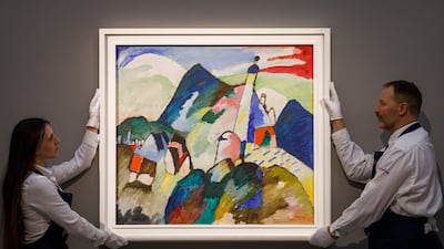 The proceeds of Wassily Kandinsky’s Murnau with Church II will be split by 13 of the original owners' heirs. Getty Images