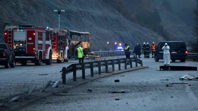 The bus was reportedly carrying tourists from North Macedonia. Reuters