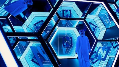 The National's best pictures of the year: Guests enter The National's Future Forum in Abu Dhabi. Chris Whiteoak/The National
