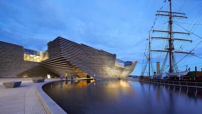 An outside shot of the V&A Dundee Hufton+Crow