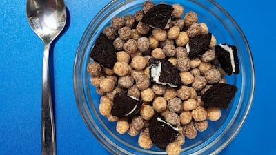 'Did I tell you I was vegan' includes Reese's puff cereal and Oreo cookies