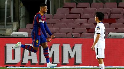 Ronald Araujo (Pique, 45) 6 - Araujo has to be more careful after standing on a Getafe attackers foot to concede a penalty in the 68th minute. The defender soon made amends after heading home from a Messi corner. Samuel Umtiti (Mingueza, 74) N/A - On after Mingueza looked to be struggling with a knock but didn’t have much to deal with. EPA