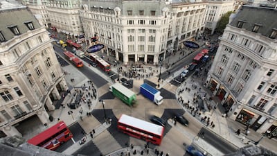 Oxford Circus in London, England. Social enterprise is supported by some big-name firms but campaigners have a major task ahead. Dan Kitwood/Getty
