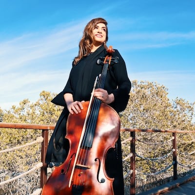 Emirati cellist Elham Al Marzooqi will perform pieces that span classical and contemporary compositions. Photo: Abu Dhabi Festival
