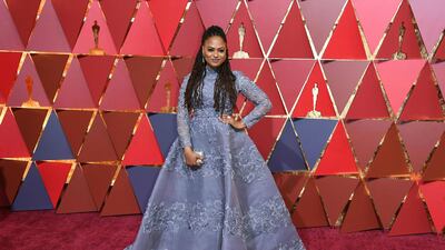 Ava DuVernay wore a dress by Saudi Arabian designer Mohammed Ashi to this week’s Oscars. Angela Weiss / AFP