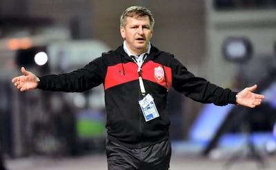Bahrain's Czech coach Miroslav Soukup. AFP