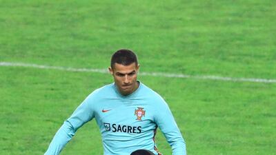 Portugal forward Cristiano Ronaldo showing his skills in Croatia. AFP