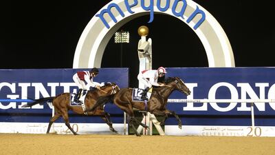 The Saeed bin Suroor-trained I’m Back (No 12) is aiming for a third victory at the Meydan Racecourse after two wins from two races. Sarah Dea / The National