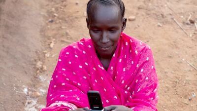 Mobile penetration in Sudan was 72 per cent in 2014, according to the International Telecommunication Union, placing the country 165th globally. Yasuyoshi Chiba / AFP