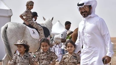 Children dress in military uniforms to attend Union Fortress with their families on Saturday. Wam