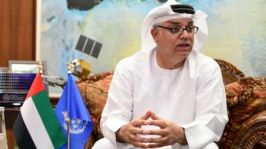 Dr Abdulla Al Mandous, minister and director general of the National Centre of Meteorology. Khushnum Bhandari / The National