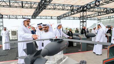 Sheikh Khaled bin Mohamed, Crown Prince of Abu Dhabi, attends the Dubai Airshow