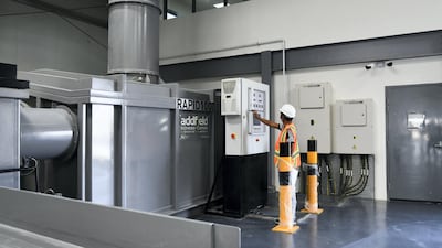 The fallen stock incinerator facility where Tadweer disposes off dead animals will be operational later this year. Khushnum Bhandari / The National