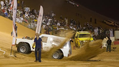 The annual festival attracts thousands of spectators to watch the drag-racing action at Tel Moreeb dune.