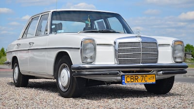 A 1973 Mercedes would have cost Dh36,000 when it first hit the road. Photo: Wikipedia