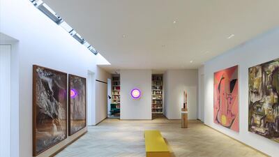 The property features space for a private art gallery on the lower floor. Courtesy Lawrie Cornish