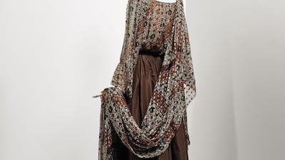 Chiffon blouse, scarf and taffeta skirt, autumn-winter 1977. Courtesy of Christie's