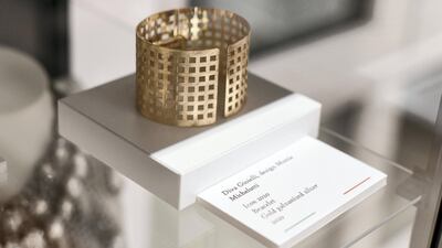 A Diva Gioielli bracelet on display at the Italian Cultural Institute Abu Dhabi on June 22, 2021. Khushnum Bhandari / The National