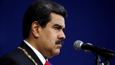 Venezuelan President Nicolas Maduro attends a ceremony in Caracas after his swearing-in for a second term on January 10, 2019. Reuters
