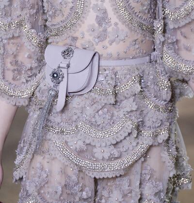 The bumbag in Elie Saab's haute couture spring/summer 2016 show in Paris. WireImage