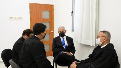 Mr Netanyahu is accused of bribery, breach of trust and fraud. Reuters