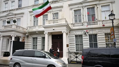 The Iranian embassy in London. AFP