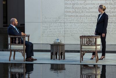 Jenny Holzer’s permanent fixture Wall was featured in the Netflix film 6 Underground. Photo: Netflix