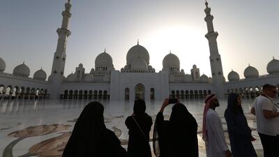 The Sheikh Zayed Grand Mosque is the largest mosque in the UAE and the sixth largest in the world. EPA