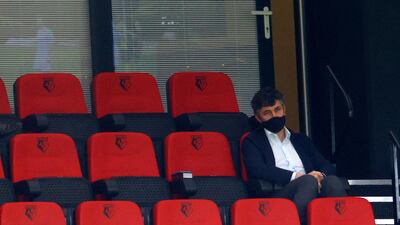 Watford's owner Gino Pozzo during the match. AP