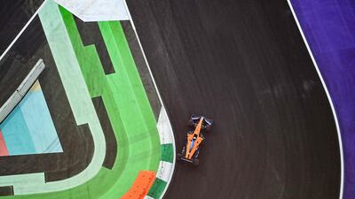 McLaren's Australian driver Daniel Ricciardo drives during the first practice session. AFP