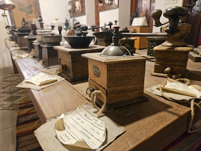 On display are coffee implements from all over the world, some dating back over 100 years. Katy Gillett for The National