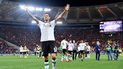 Liverpool's Dejan Lovren celebrates. Ettore Ferrari / EPA