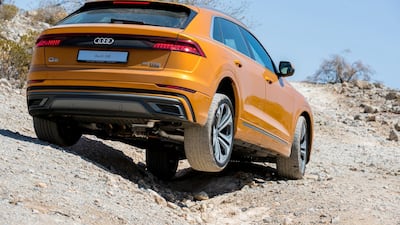 The Q8's 254 millimetres of ground clearance come in handy off-road. Audi
