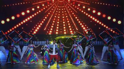 Indian singer Jassie Gill performs during the IIFA Rocks event as part of the 20th International Indian Film Academy (IIFA) in Mumbai, India, 16 September 2019. Photo: EPA