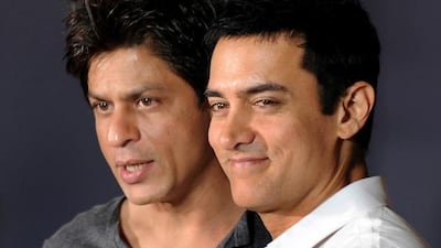 Shah Rukh Khan, left, and Aamir Khan have been criticised for being unpatriotic after suggesting Hindu-majority India was becoming more religiously intolerant. Sajjad Hussain/AFP Photo