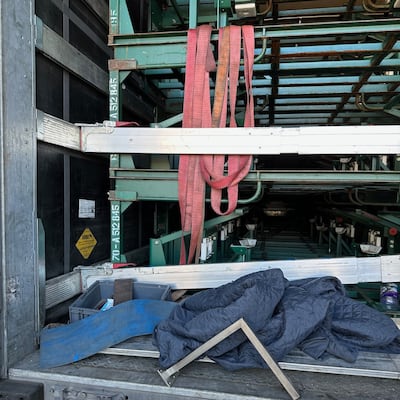 One of the trucks that other used by people smugglers convicted as part of the same operation. Photo: NCA