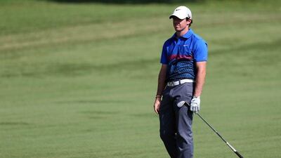 Rory McIlroy shot a one-under par 71 at the first day of the DP World Tour Championship. Marwan Naamani / AFP