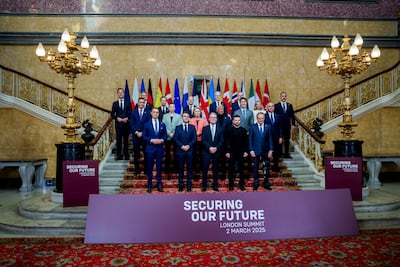Turkish Foreign Minister Hakan Fidan attends a summit on Ukraine at Lancaster House in London on March 2, hosted by Prime Minister Keir Starmer. EPA