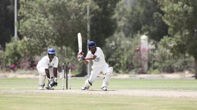 Sharjah and Dubai compete on Tuesday in the first match of the new National Under 19 cricket tournament. Lee Hoagland / The National